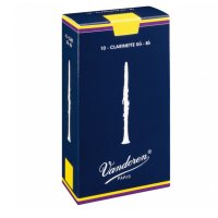 Vandoren Traditional Bb Clarinet Reeds, (Box 10) Strength 1.5